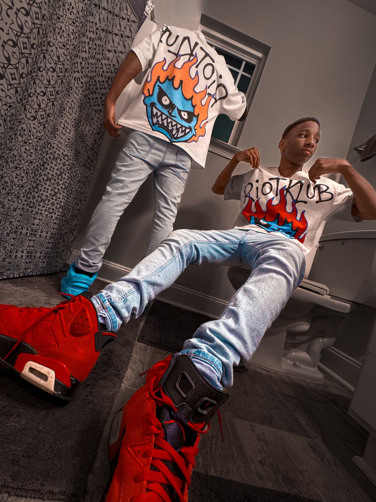 Blue Face Tee