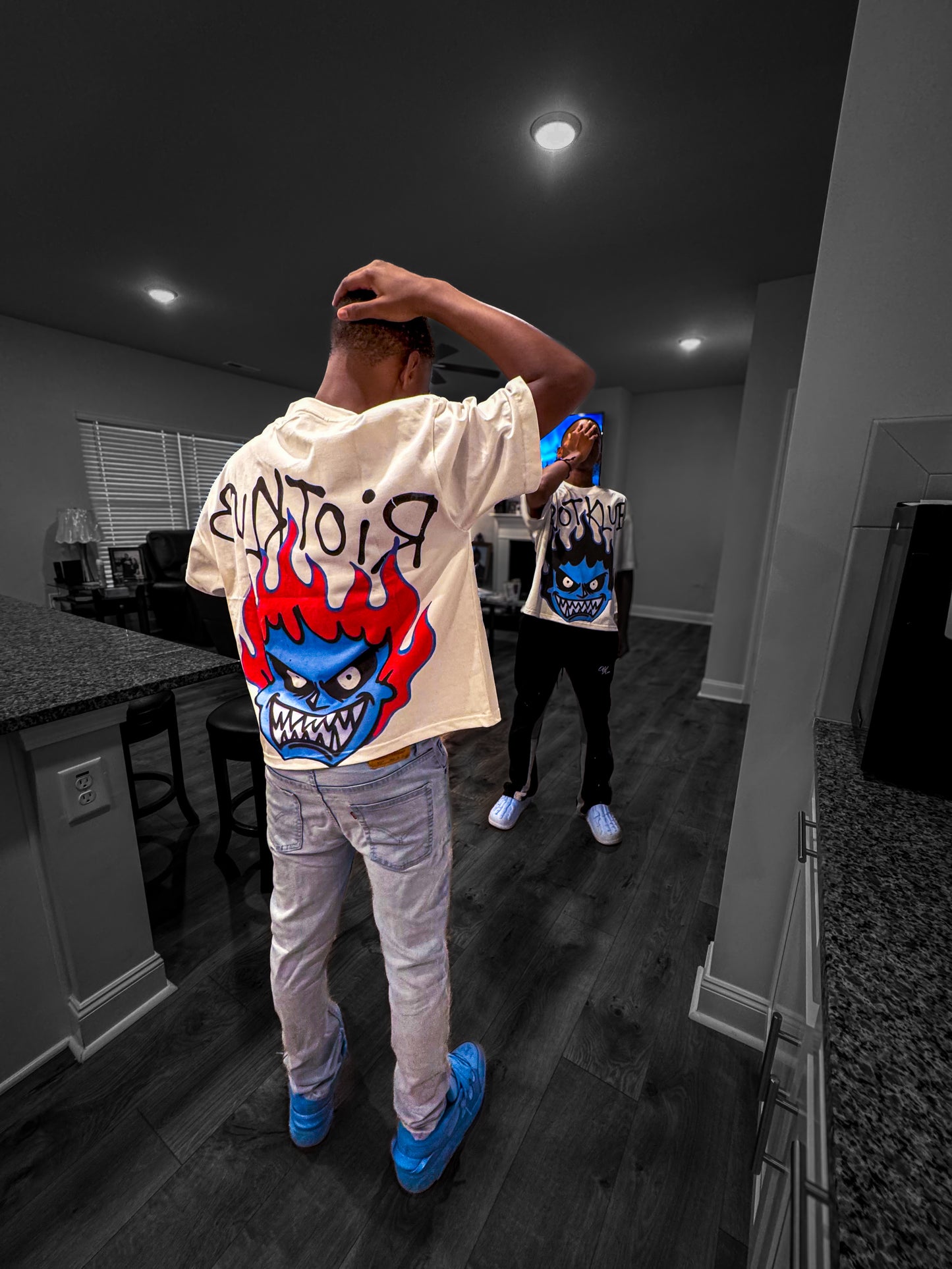 Blue Face Tee