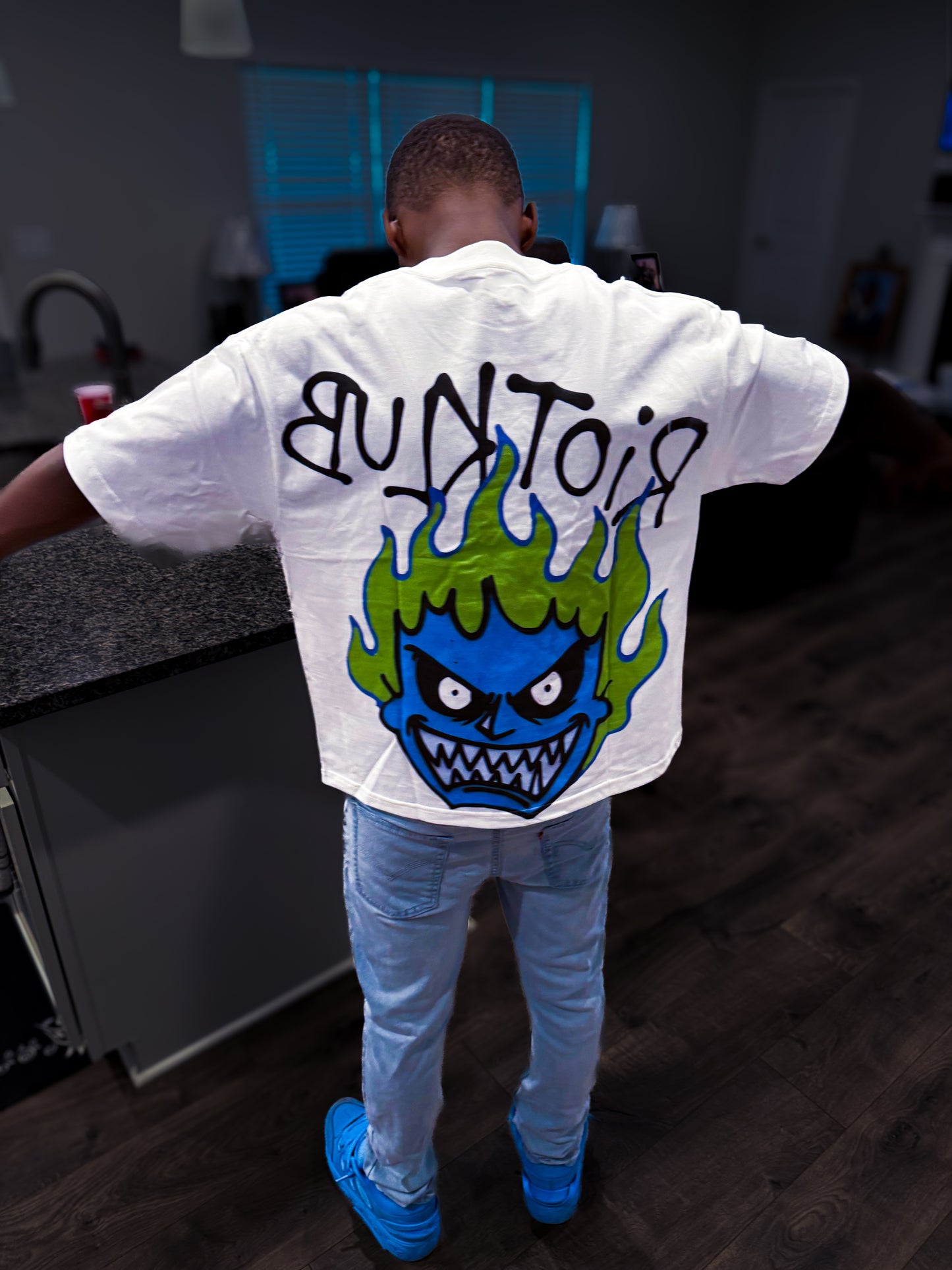 Blue Face Tee